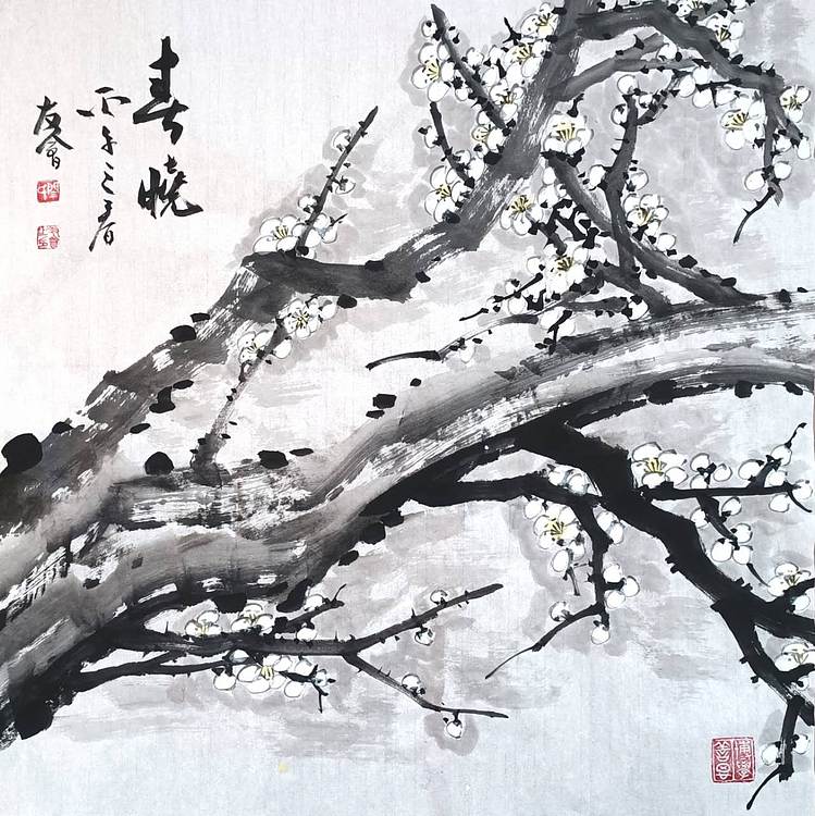 山东省美协会员 闫友会 春晓