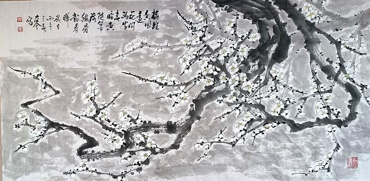 山东省美协会员 闫友会 梅绽香风远