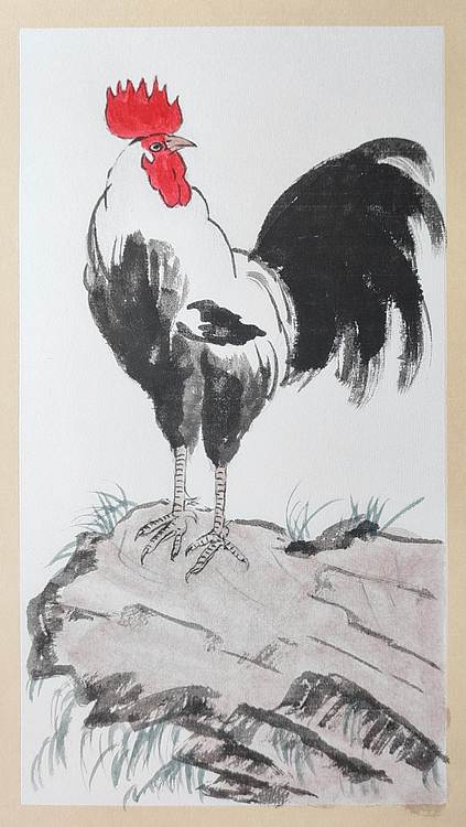 云海松涛 徐悲鸿大吉图