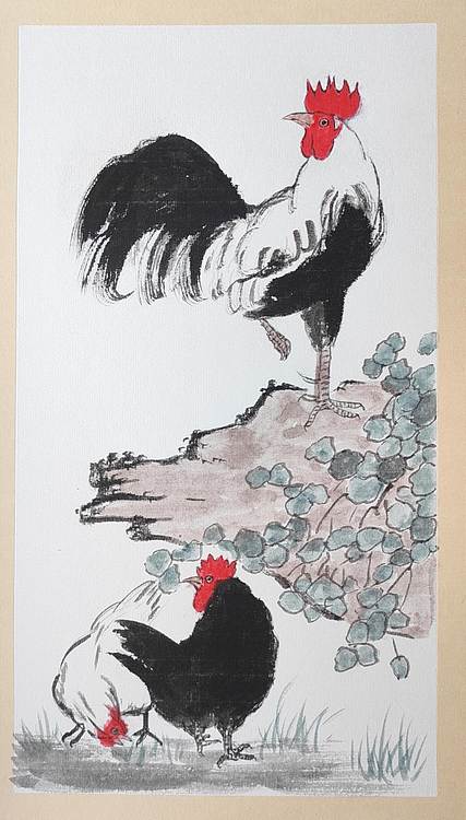 云海松涛 徐悲鸿大吉图