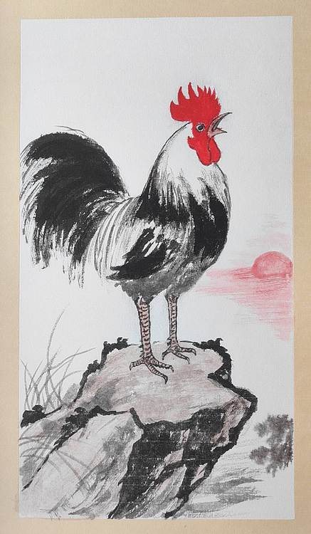 云海松涛 徐悲鸿大吉图