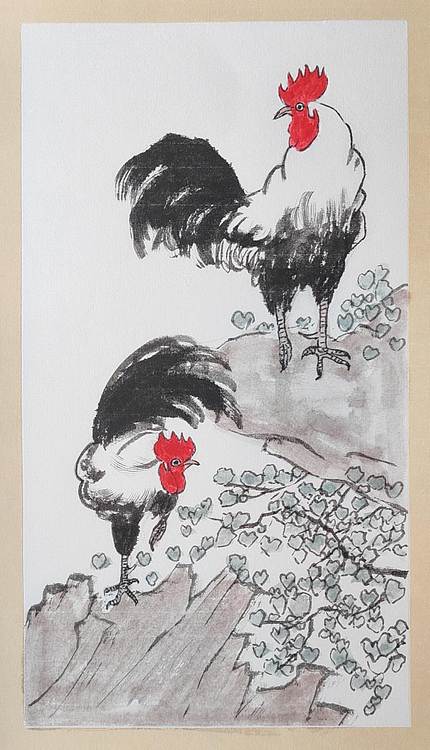 云海松涛 徐悲鸿大吉图