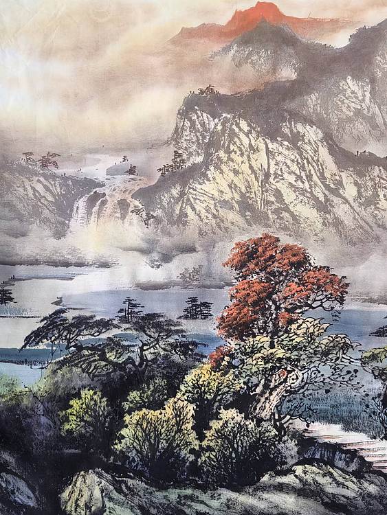 秋山云绕图