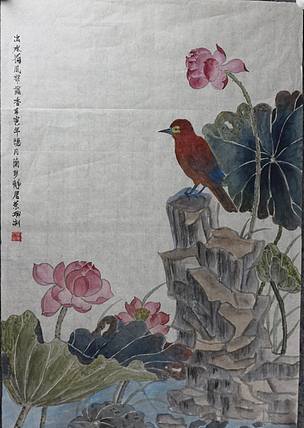 来荣娜 出水荷风带露香