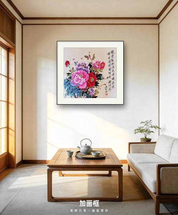 梦绘 牡丹与在诗句