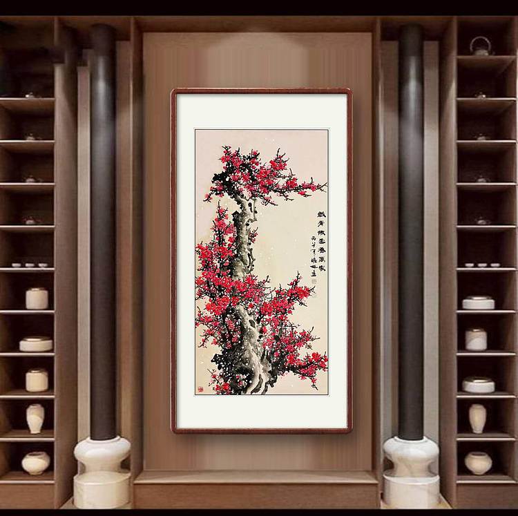 高晓林 （5579）国家一级美术师，江苏省美协会员，四尺中堂玄关画