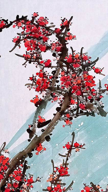 高晓林 （5580）国家一级美术师，江苏省美协会员，四尺中堂玄关画