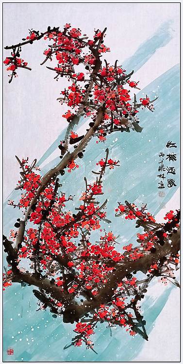 高晓林 （5580）国家一级美术师，江苏省美协会员，四尺中堂玄关画