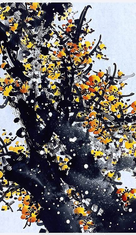 高晓林 （5587）国家一级美术师，江苏省美协会员，三尺中堂玄关梅花