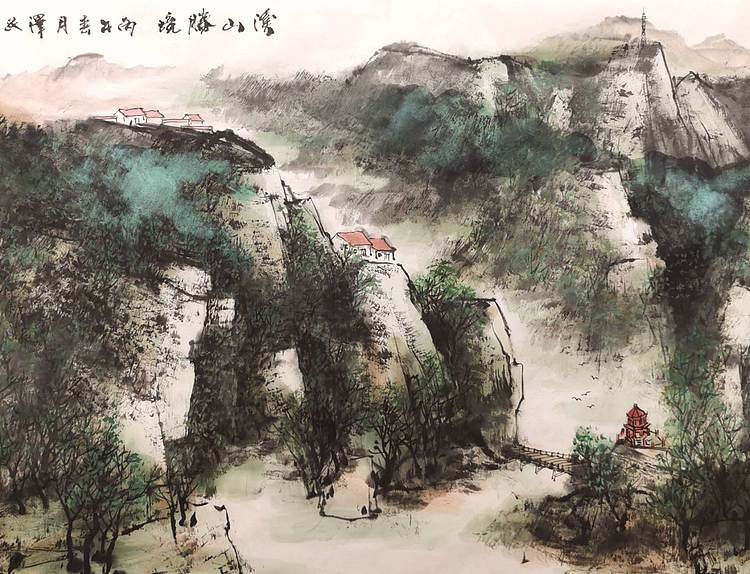 中国美术家协会会员 黄泽民 溪山胜境