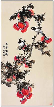 高晓林 （5589）国家一级美术师，江苏省美协会员《万事如意》