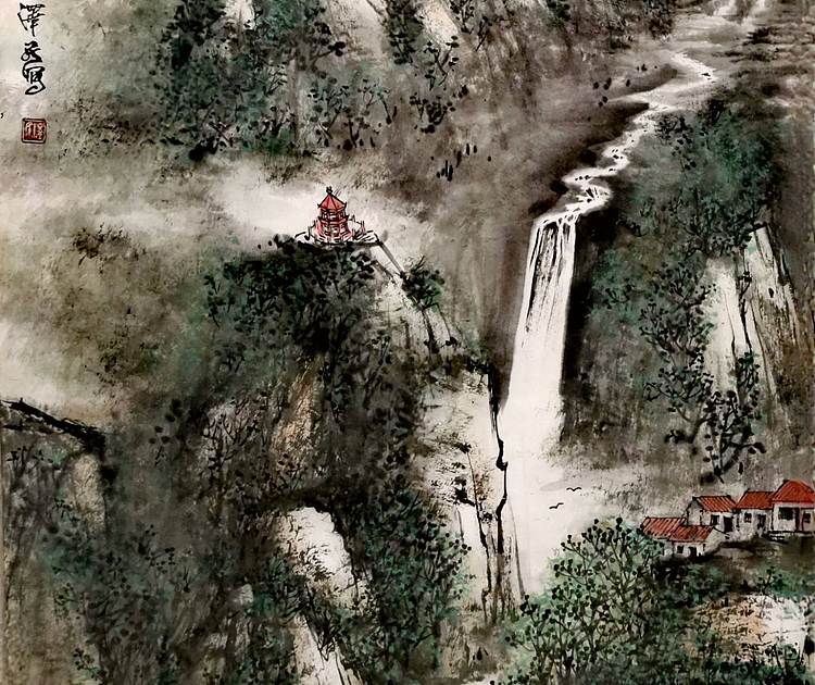 中国美术家协会会员 黄泽民 《福潭旺地》