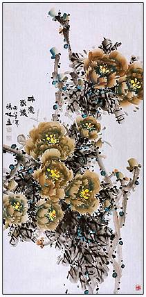 高晓林 （5594）国家一级美术师，江苏省美协会员，四尺中堂玄关画