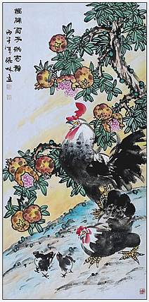 高晓林 （5596）国家一级美术师，江苏省美协会员，四尺中堂玄关画