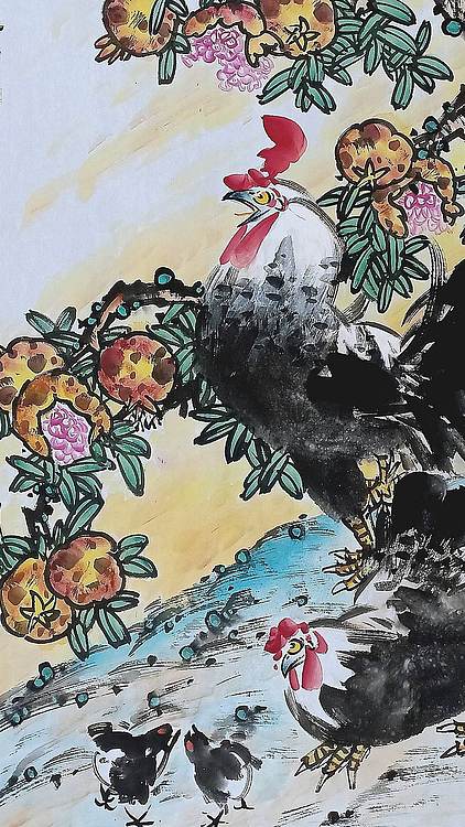 高晓林 （5596）国家一级美术师，江苏省美协会员，四尺中堂玄关画