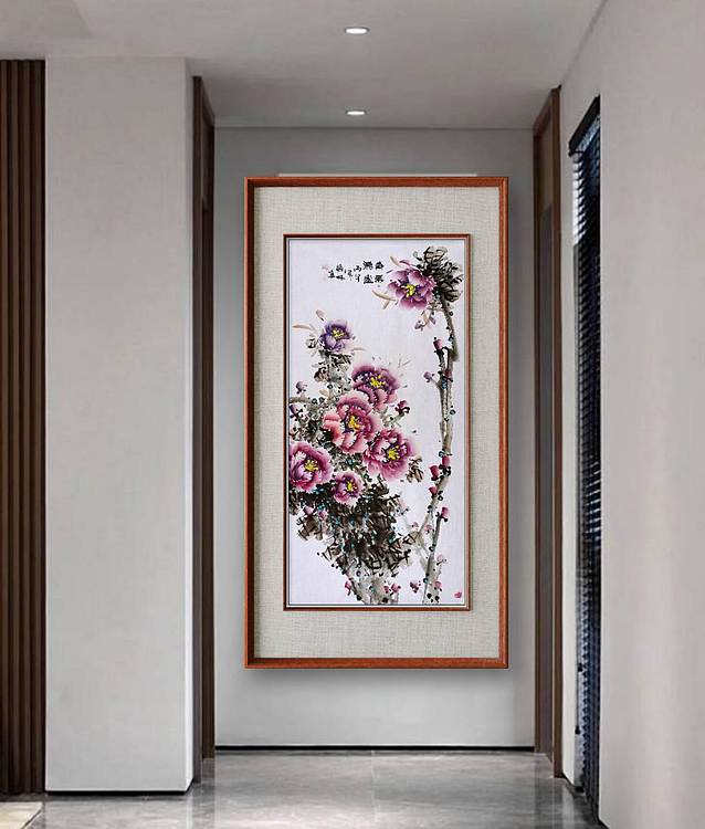 高晓林 （5592）国家一级美术师，江苏省美协会员，四尺中堂玄关画