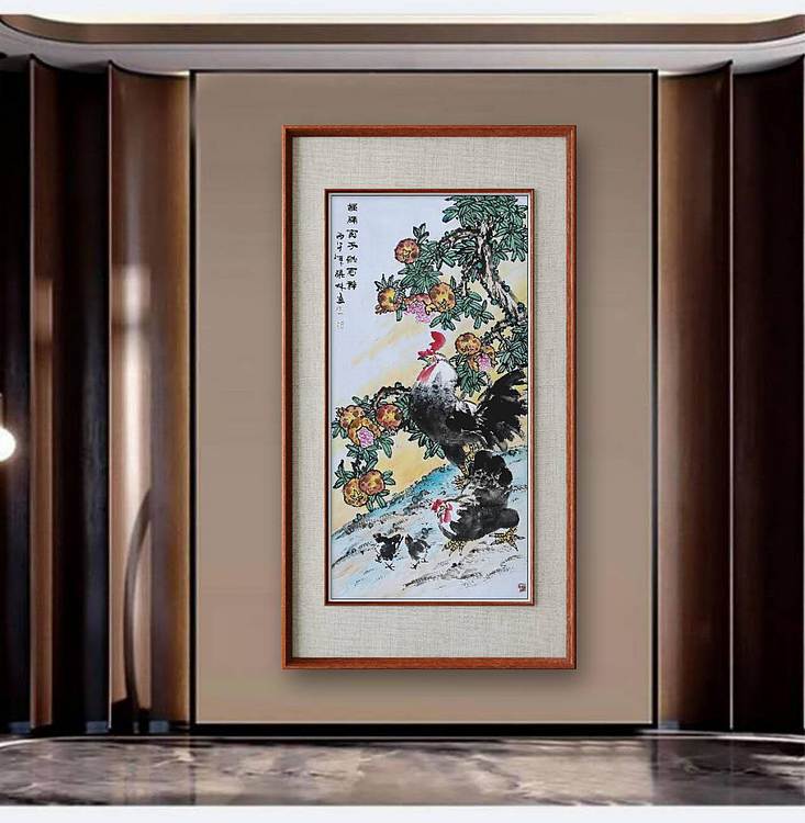 高晓林 （5596）国家一级美术师，江苏省美协会员，四尺中堂玄关画