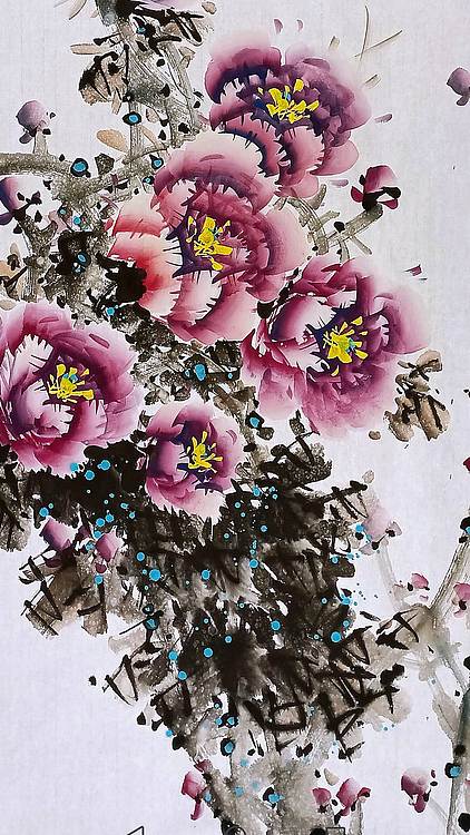 高晓林 （5592）国家一级美术师，江苏省美协会员，四尺中堂玄关画