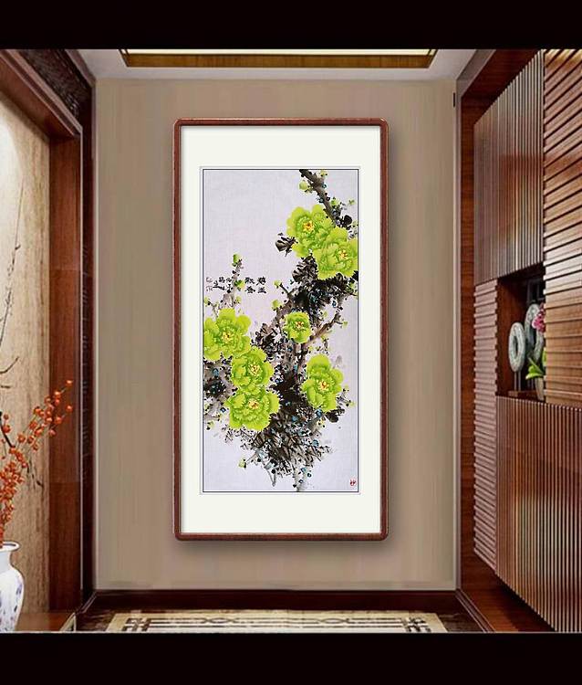 高晓林 （5593）国家一级美术师，江苏省美协会员，四尺中堂玄关画