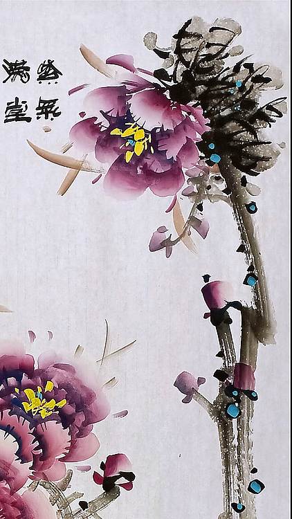 高晓林 （5592）国家一级美术师，江苏省美协会员，四尺中堂玄关画