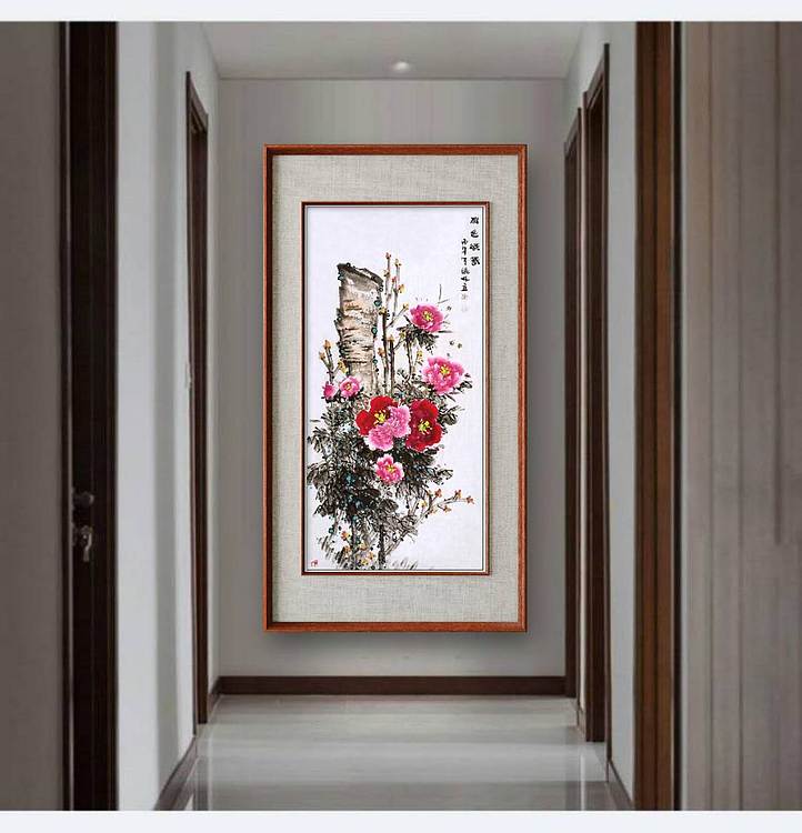 高晓林 （5597）国家一级美术师，江苏省美协会员，四尺中堂玄关画