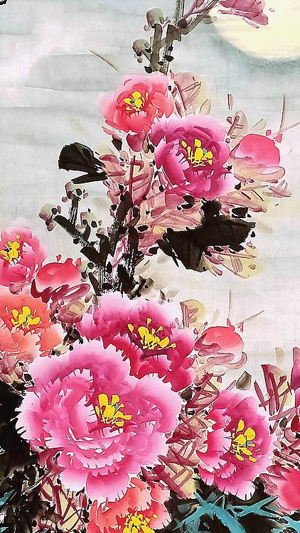 高晓林 （5598）国家一级美术师，江苏省美协会员，四尺中堂玄关画