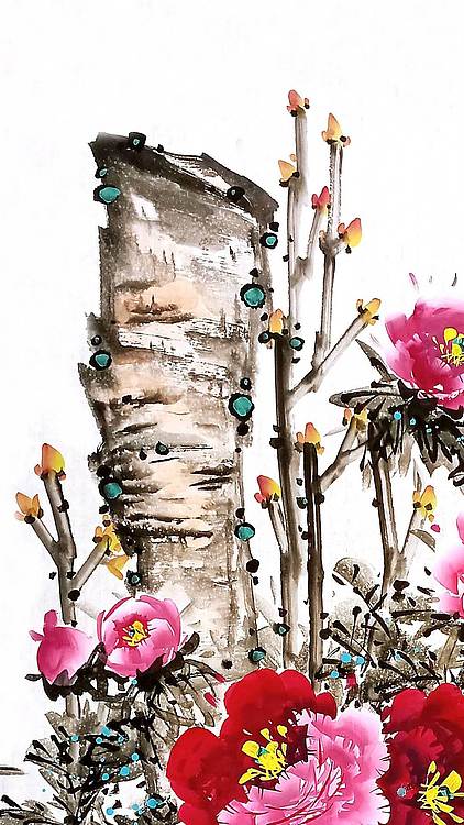 高晓林 （5597）国家一级美术师，江苏省美协会员，四尺中堂玄关画