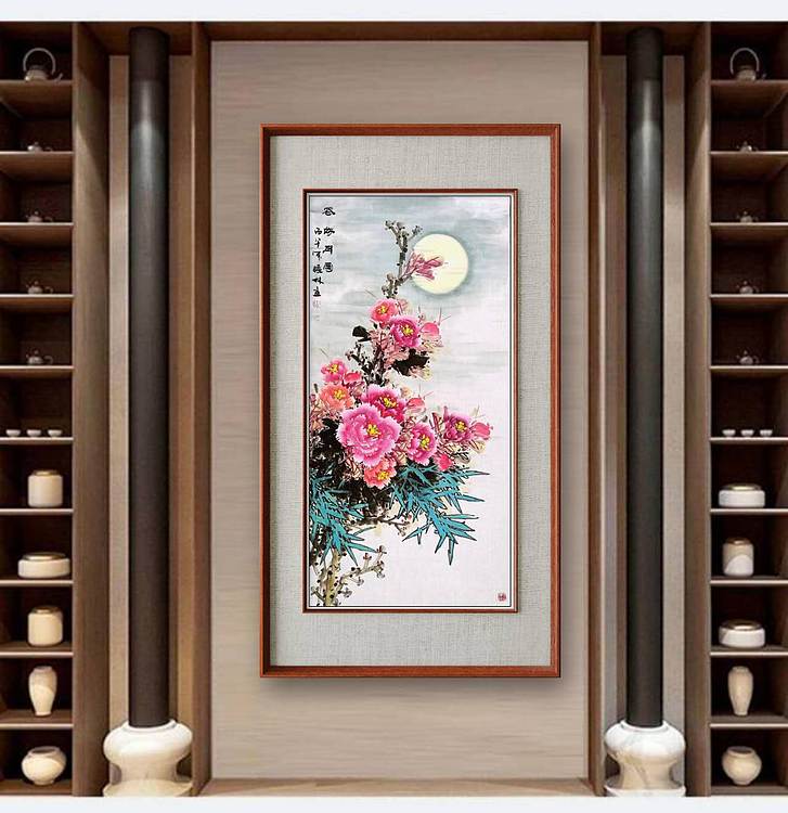 高晓林 （5598）国家一级美术师，江苏省美协会员，四尺中堂玄关画