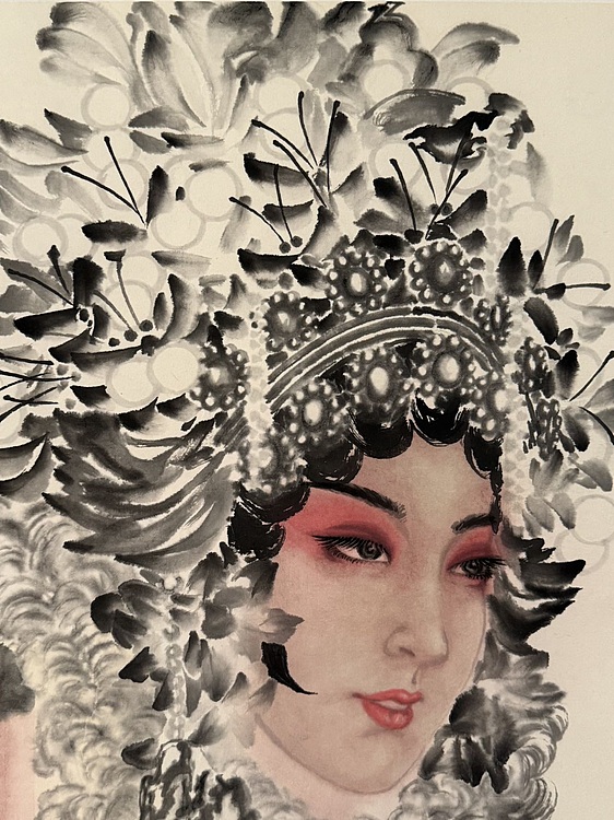 辽宁省美协会员 曲冬雪 水墨人物