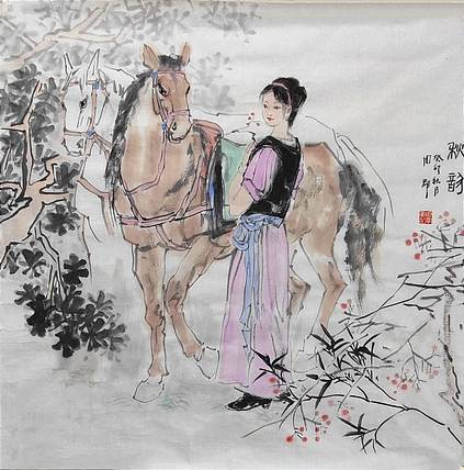 南山 中国美协会员周群《秋韵》