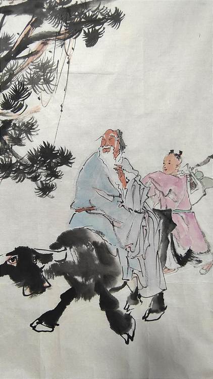 南山 中国美协会员周群《老子出关》