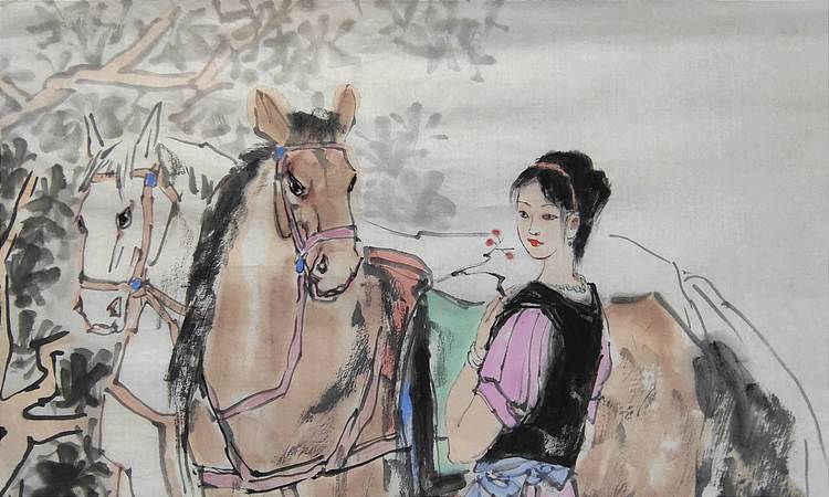 南山 中国美协会员周群《秋韵》