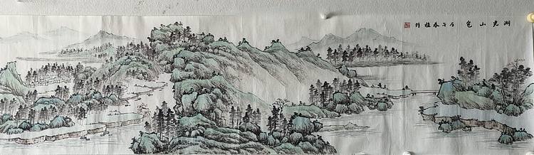 周植筠 湖光山色