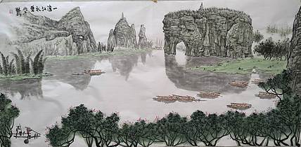 骆裕 一湾江水碧