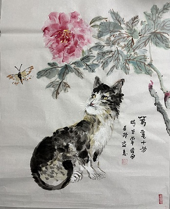 清荷 霍春阳学生   春意十分