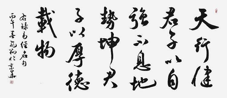 飞翔 易经名句天行健自强不息厚德载物书法作品名人字画名家真迹定制