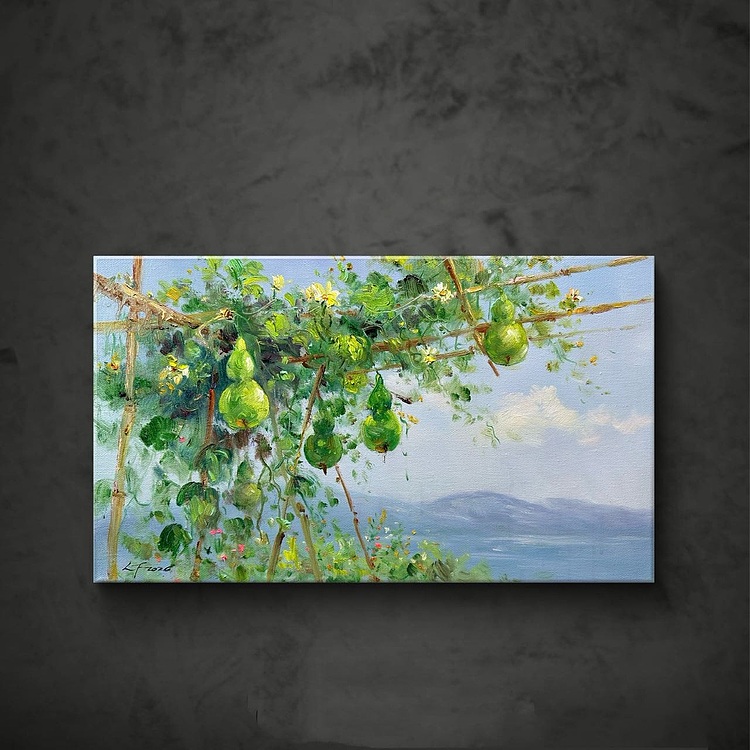 梁峰 藤架悬葫