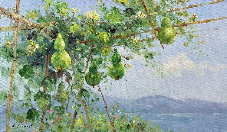 梁峰 藤架悬葫