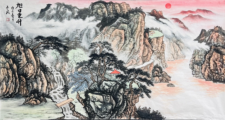 职业画家 教师 李丕民 中国画作品
