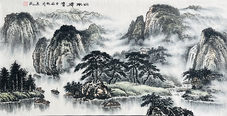 职业画家 教师 李丕民 中国画作品
