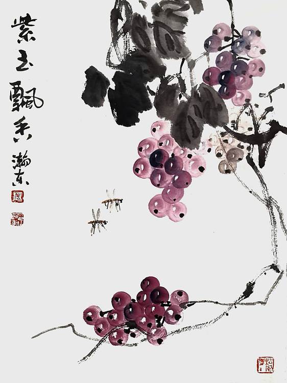 中国美术家协会会员 张瀚东 紫玉飘香