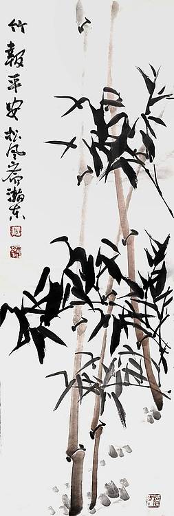 中国美术家协会会员 张瀚东 竹报平安