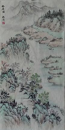 周植筠 幽居图