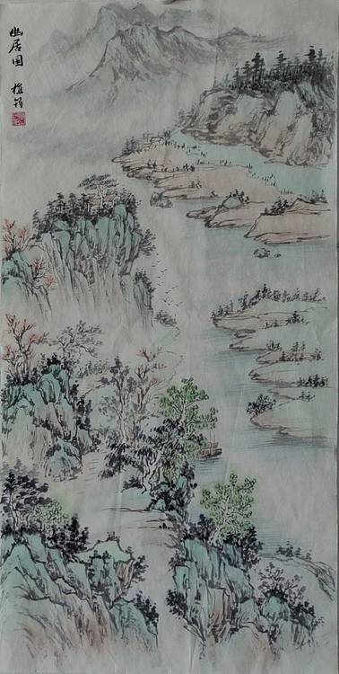 周植筠 幽居图