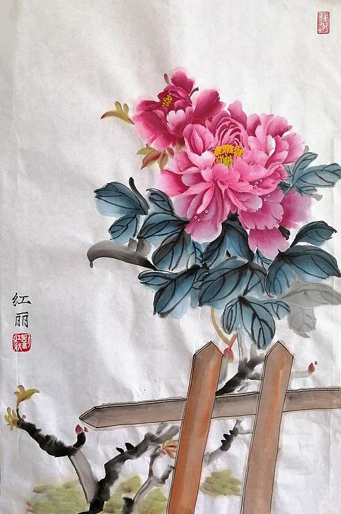 陕西省扶贫书画院常务副院长 刘红丽 凝香