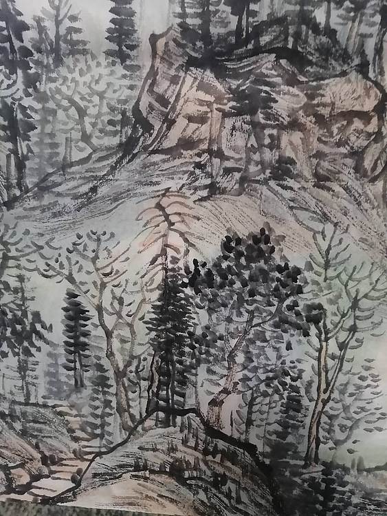 曹玉宝 山居图