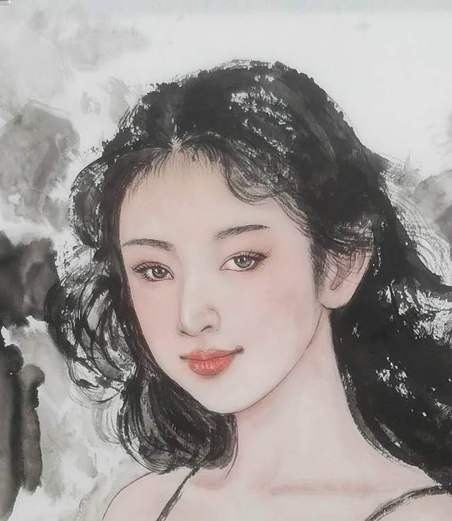 国家一级美术师 郑辉贤 国风美人图