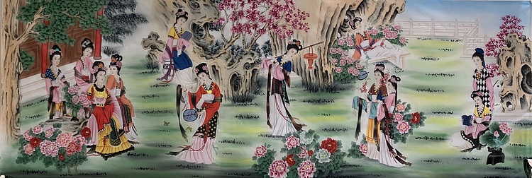 王振兴 丈二绢本（金陵十二钗）