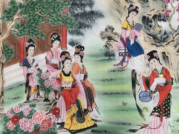 王振兴 丈二绢本（金陵十二钗）