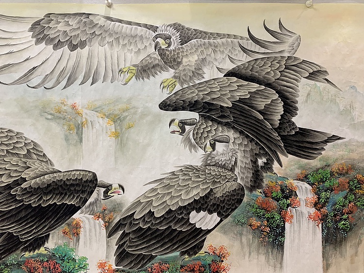 王振兴 大丈二（九鹰图）